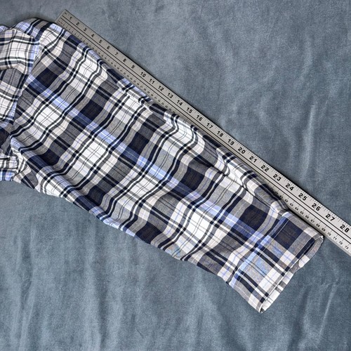 Polo Ralph Lauren 3XB Mens Long Sleeve Classic Plaid Shirt Blue Plaid MSRP $110 - Picture 11 of 11