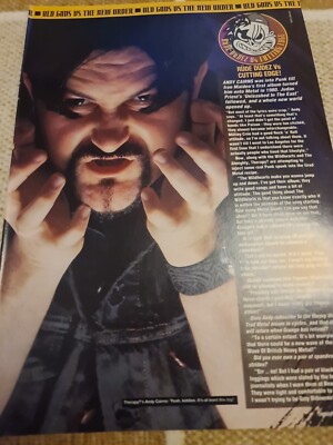 Vintage ANDY CAIRNS THERAPY MICHAEL MCKEEGAN A4 POSTER RAW MAGAZINE CLIPPING 