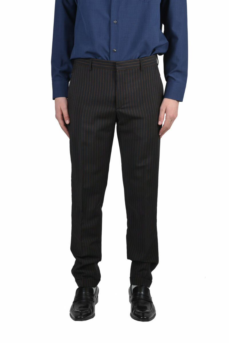 Prada Men's Multi-Color Striped Wool Mohair Dress Pants US 28 32
