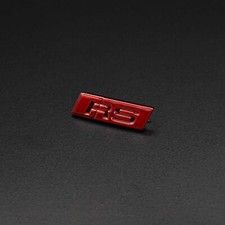 Audi RS Lenkrad Emblem rot für TT TTS TTRS 8S 8S0419685 Plakette Schriftzug