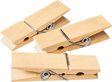 Pinzas para ropa, pinzas de madera natural resistentes y duraderas