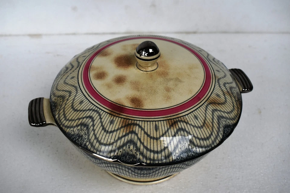 Antique Minton Tureen / Serving Dish Designed John Wadsworth Porcelain Decorativ - Image 3 of 4