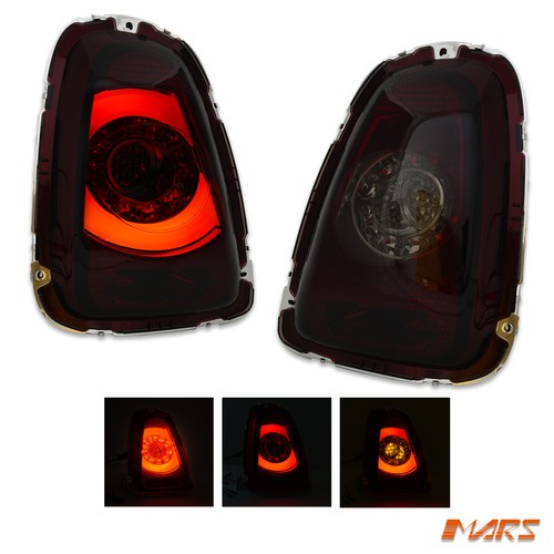 Smoked Red 3D Stripe Bar Tail lights & LED Indicators for Mini Cooper ...