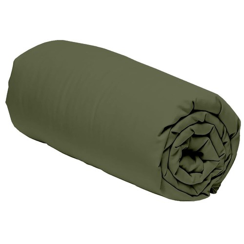 Drap housse 150 x 200 cm en polyester microfibre pour matelas épais jusqu vert