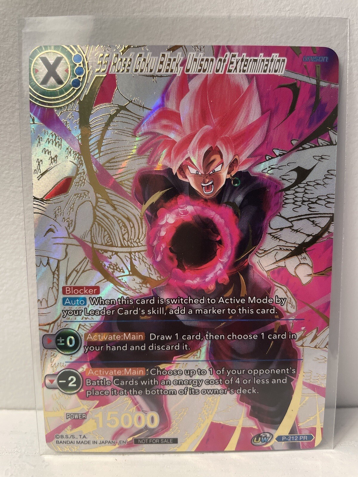 SS Rose Goku Black, Divine Prosperity (Gold Stamped
