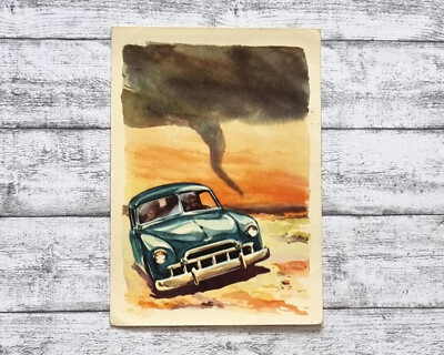 Windhose Sandwüste Sanella Bild 39 Sammelwerk Australien Vintage Reklame Deko