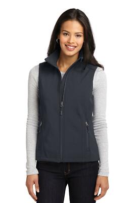 Port Authority L325 Womens Sleeveless Full Zip Front Core Soft Shell Vest