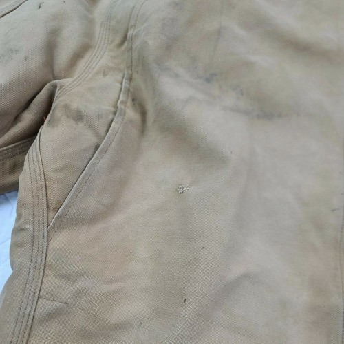 VTG Carhartt Mens Brown Distressed Barn Coat Full Zip USA Made Size 46 - Picture 7 of 11