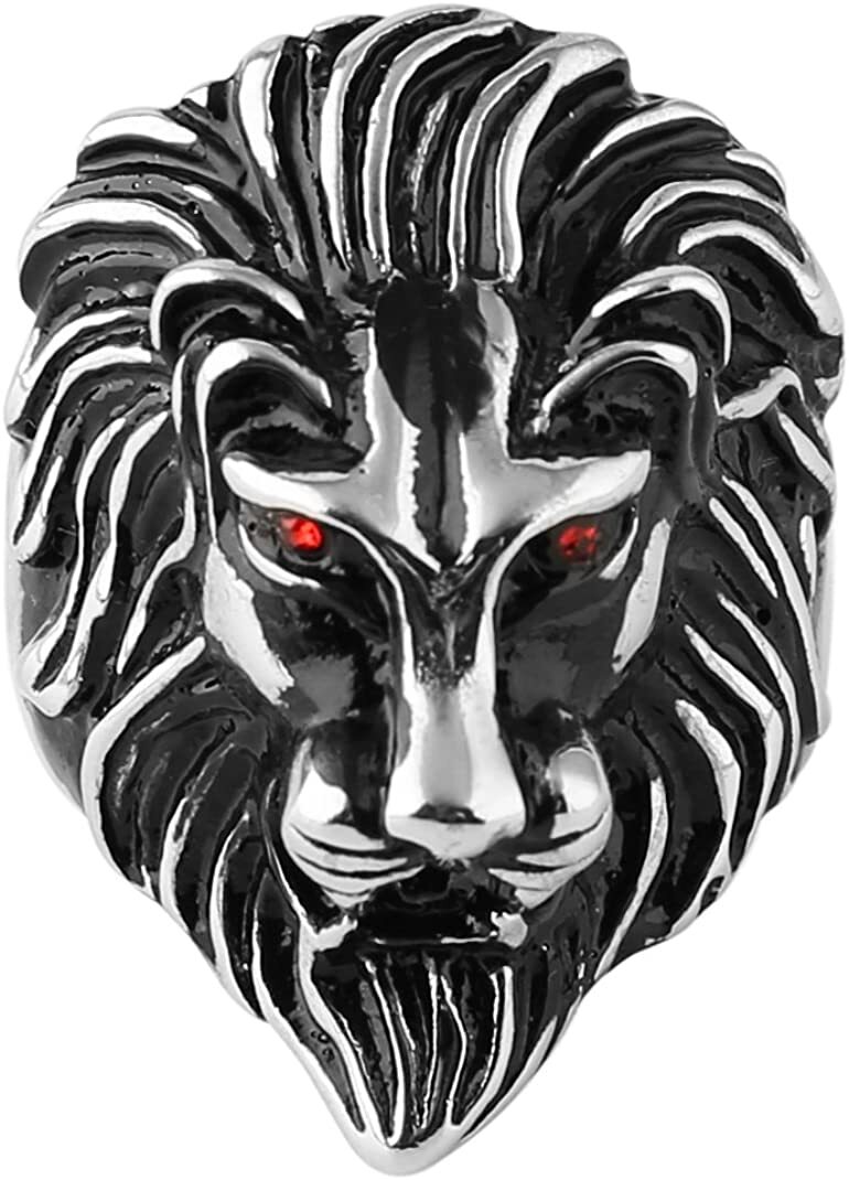 Black Lion With Red Eyes