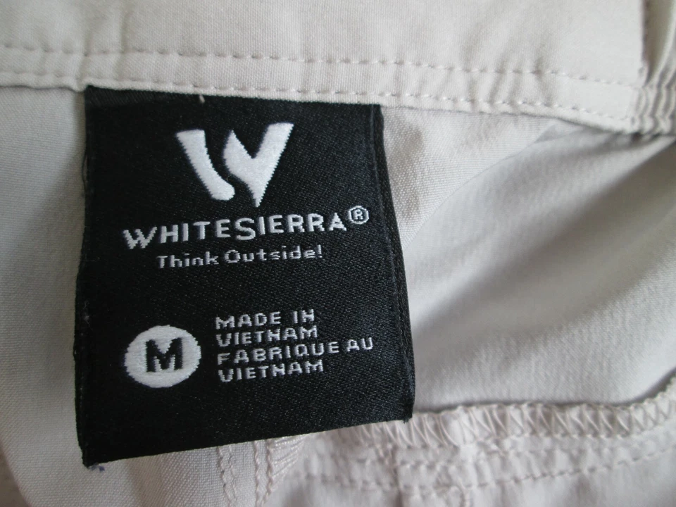 Pantalones Capri Sierra Blanco Medianos 32x21 Piedra Recortada Blanco Poliéster Elastizados ¡EXCELENTE ESTADO! Foto 4 de 4