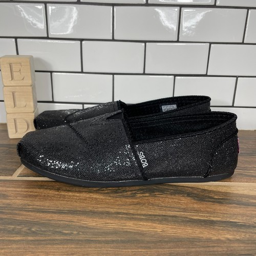 skechers black sparkle shoes
