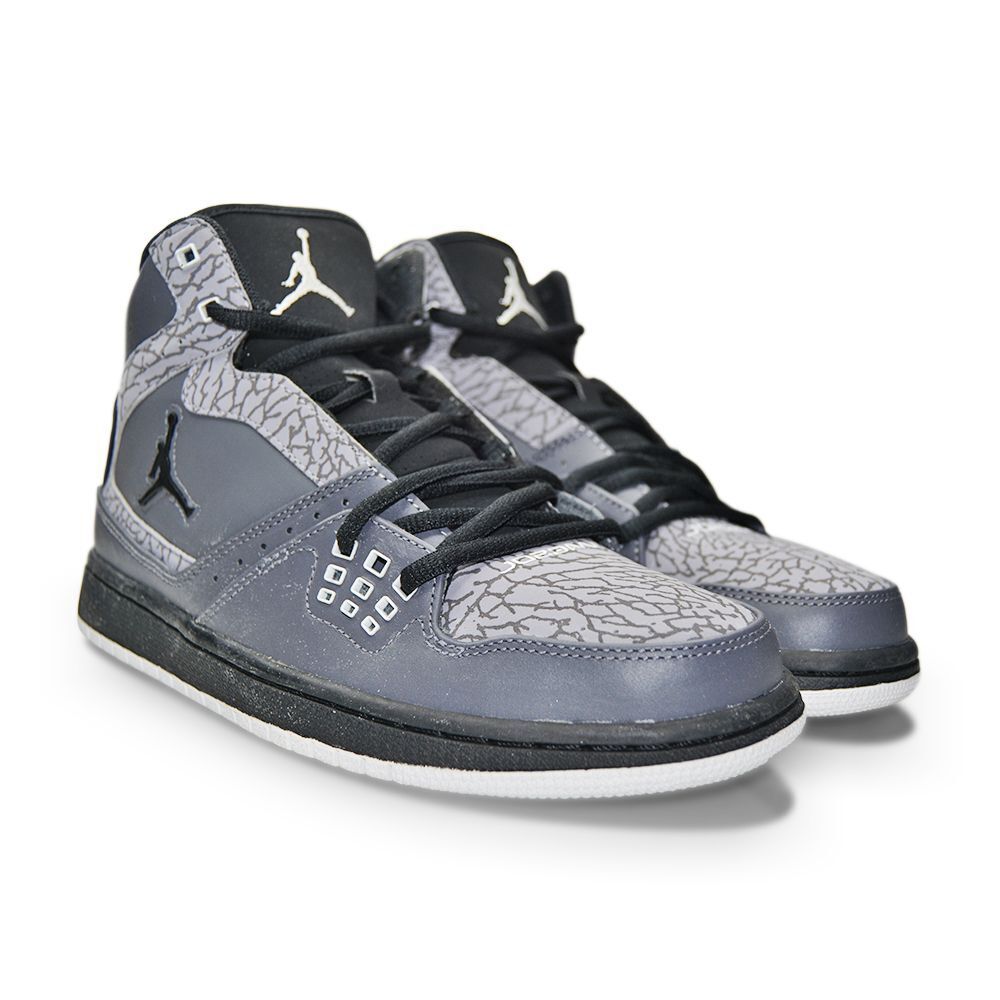 Nike Jordan 1 Flight UK 6 372704 019 Dark Grey Black White Nike Jordan 1 Flight UK 6 372704 019 Dark Grey Black White