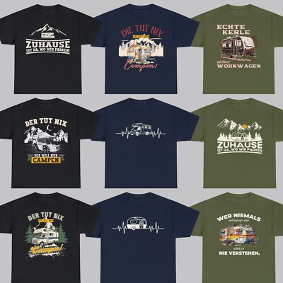 Camping T-Shirt Zubehör Camping Shirt Auswahl mit lustigen Sprüchen für Camper