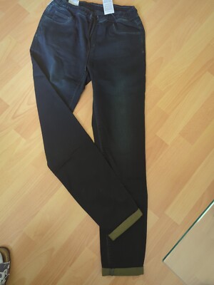 Kordelzug  Jogger Jeanshose Denim Jeans Jogginghose Boys & Girls Langehse Hose^