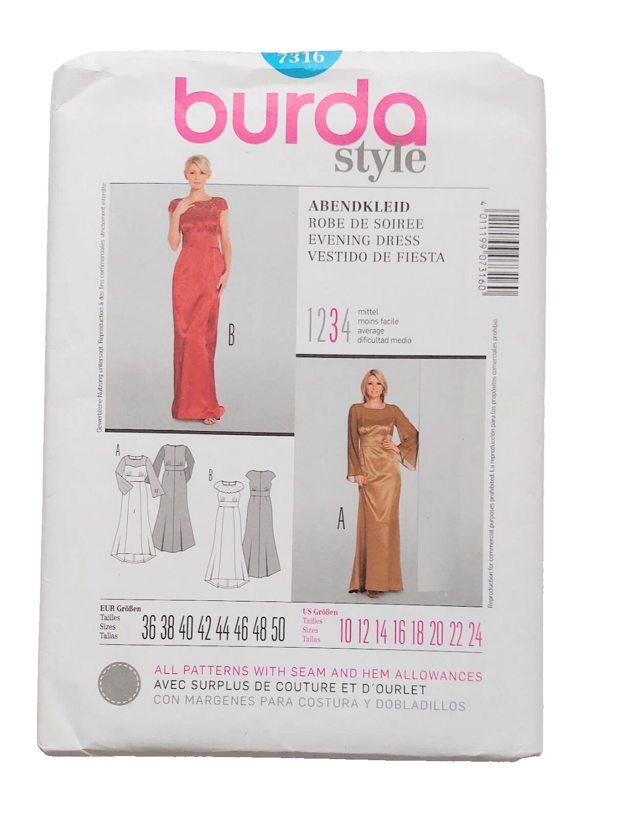 Burda Pants Sewing Patterns
