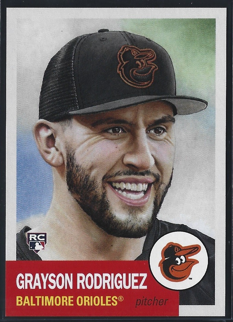 2023 TOPPS LIVING SET # 656 GRAYSON RODRIGUEZ RC Baltimore Orioles 1,753 PR b