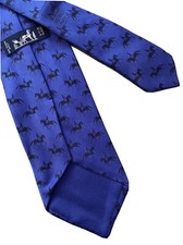 HERMÈS PARIS CRAVATTA UOMO MEN TIE VINTAGE JHF2676