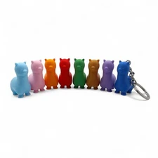 Mini Alpaca Keychain – 3D Printed Llama Key Ring