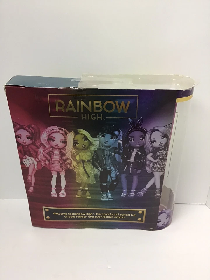 Rainbow High KARMA NICHOLS Wave 2 NEON 绿色时尚娃娃 全新 — 第 3/4 张图片