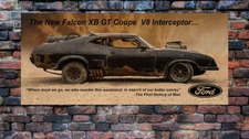 back! MAD MAX The Road Warrior car 1973 FORD FALCON XB poster sand storm  48x20