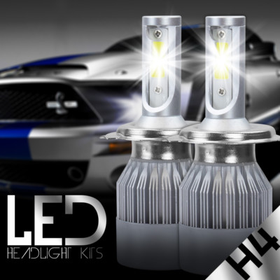H4 HB2 9003 488W 48800LM Dual-Side LED Headlight Kit Hi/Low Beam Power Bulb 6K
