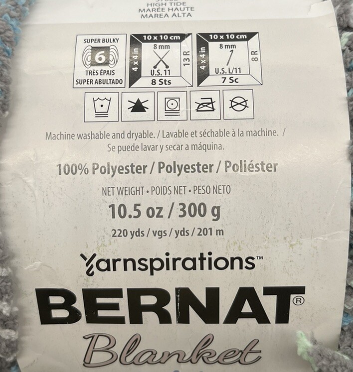 Bernat Baby Blanket Yarn " High Tide" 1 Skein 1414 eBay