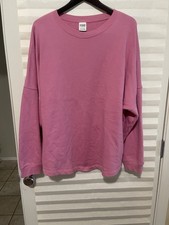 Victoria's Secret Love Pink Women's Crewneck Pullover Sweatshirt Sz XL Pink