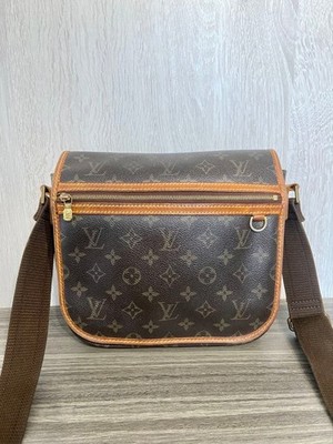 Louis Vuitton Monogram Bosfall PM Shoulder Bag Brown Leather Authentic