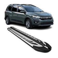 Trittbretter Seitenschweller Seitenbretter für Dacia Jogger 2022-26 Schwarz Alu