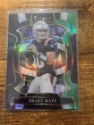 2025 Panini Select - Concourse Drake Maye #80 Black & Green Shock Prizm Patriots