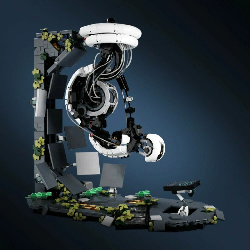 MOC GLaDOS Robot Portal Game Style Building Block Set 1868 Bricks Display Model