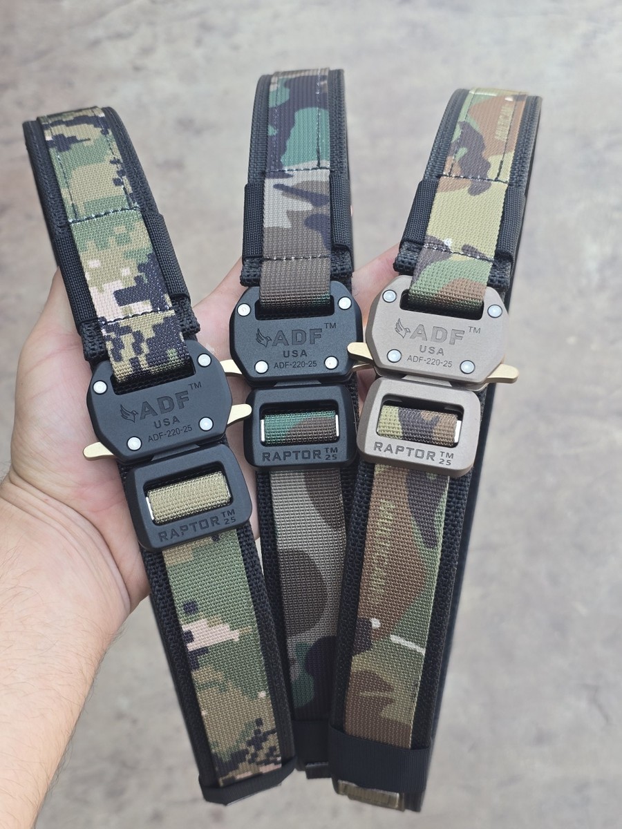 個人装備 Vertx VTX9500 SOLID RAPTOR BELT L KHL VERTX社製正規品 Kryptek Raptor buckle Belt 【OD Green-M】 ADF