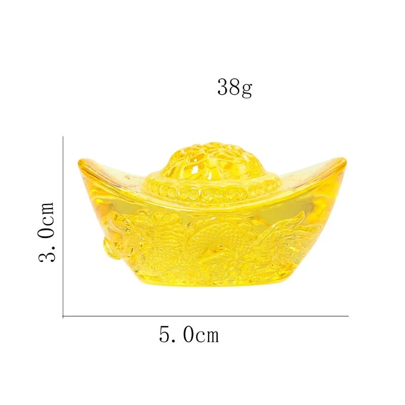 Citrine Yuanbao Carving Chinese Dragon Mascot Feng Shui Handicrafts Decoration - Image 2 of 4