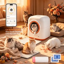 Automatic Smart Self-Cleaning Cat Litter Box Large Capacity for Cats App Control