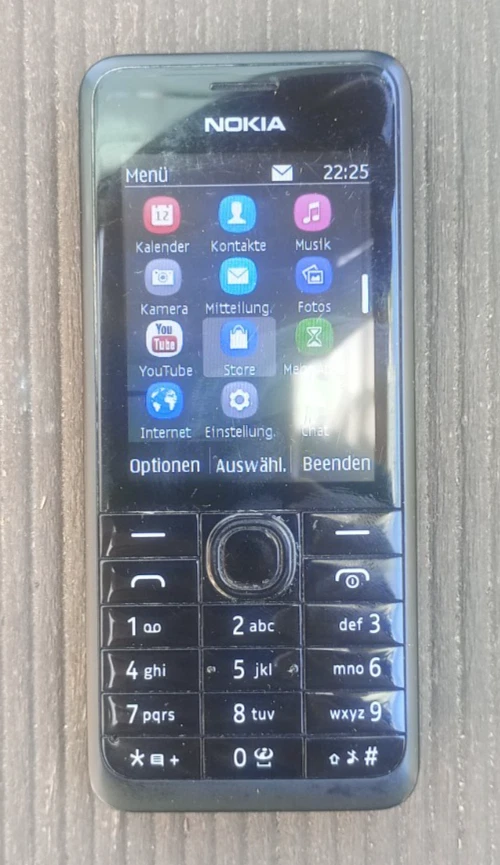 Nokia 301 Single SIM RM-840 Schwarz – 3,2 MP Kamera – voll funktionsfähig - Bild 3 von 4