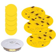 12Pcs Flea Trap Sticky Discs, 12 cm Circular Replacement Pads