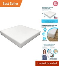 Custom 1" Thick High Density Foam for Cushions  Craft Upholstery Needs