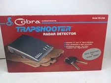Cobra Radar Detector Model RD-3168 Power Cord, Case, Box, Manual 1989 Recipe VTG