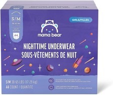 Mama Bear Girls Nighttime Underwear Overnight Leak Protection L/XL 38 Count