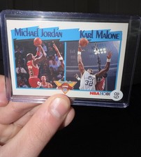 1991-92 NBA Hoops - League Leaders Michael Jordan, Karl Malone #306