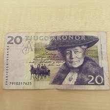 Geldschein Banknote Schweden 20 Kronor