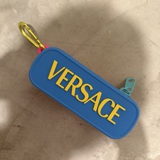 VERSACE Beach Neon Blue Pink Miami Color Silicone Sunglasses Glasses Case