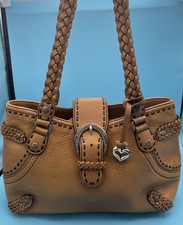 BRIGHTON Tan Leather Shoulder Bag Authentic