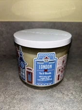 New Bath & Body Works London Tea & Biscuits Scented 3-Wick Candle 14.5oz