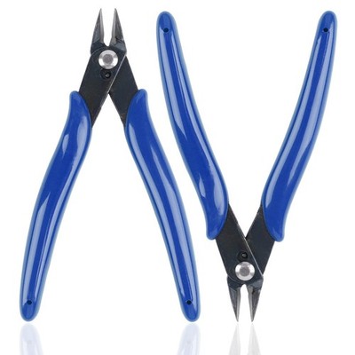 2 Pack Micro Wire Cutters, 5 Inches Flush 130 x 76 mm/5.1 x 3 in, Blue 