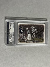 Chuck Bednarik signed encapsulated 2008 UD Masterpieces card PSA/DNA COA slabbed