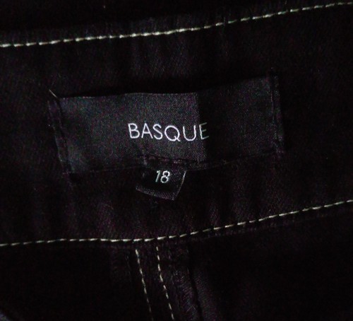 Basque Denim Midi Skirt Size 18 Black - Picture 2 of 2