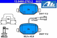SET PASTIGLIE FRENO POSTERIORI FRENO A DISCO ADATTE A: ALFA ROMEO MITO 1.4 MULTIAIR /1.4 TURBO M