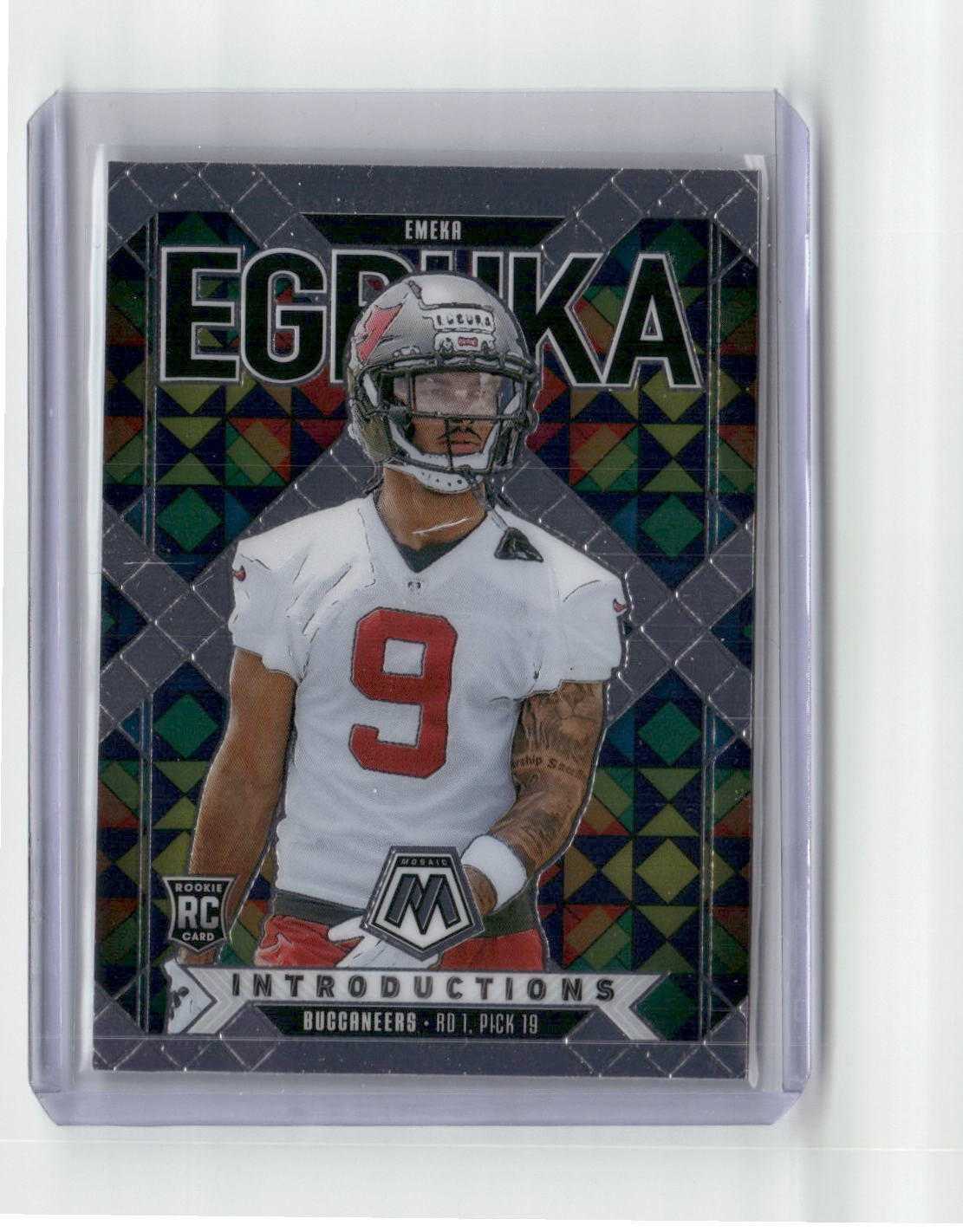 2025 Panini Mosaic #1 Emeka Egbuka Introductions Silver
