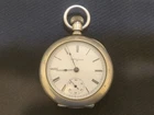 Antique Elgin 18s 7j Pocket Watch Grade 208 Mod 5 Dueber Silverene Case Running